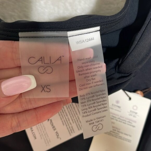 CALIA Women's High Waisted Side Twist Swim Bottoms - Picture 6 of 10